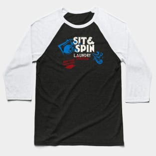 Retro Vintage Sit and Spin Laundry Seattle Baseball T-Shirt